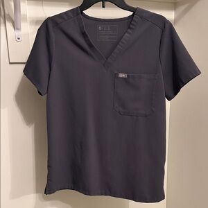 FIGS Catarina scrub top - Charcoal